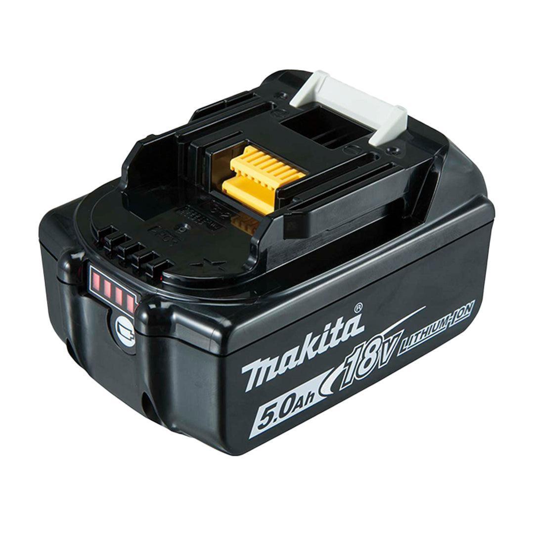 Makita 18V Li-Ion 5.0Ah Battery Pack (2-Pack) with Charger and Storage Case