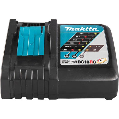 Makita 18V Li-Ion 5.0Ah Battery Pack (2-Pack) with Charger and Storage Case